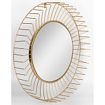Зеркало круглое настенное в металлической оправе Modern Mirror Space варинант исполнения - 2 | Loft Concept в Новосибирске