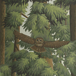 Обои ручная роспись Redwoods Colourway SC-281 on scenic paper варинант исполнения - 2 | Loft Concept в Новосибирске