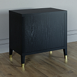 Прикроватная тумбочка с полкой Elsa Dreams Black варинант исполнения - 4 | Loft Concept в Новосибирске