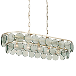 Люстра овальной формы с каскадом из декоративных элементов Harmony of Light варинант исполнения - 2 | Loft Concept в Новосибирске