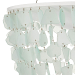 Люстра круглая с каскадом из декоративных элементов Sea Glass варинант исполнения - 2 | Loft Concept в Новосибирске