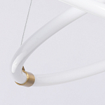 Люстра подвесная с двумя пересекающимися белыми светодиоидными кольцами Luke Lampco Tracer Lamp варинант исполнения - 7 | Loft Concept в Новосибирске