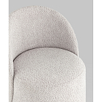 Пуф Loreen со спинкой вращающийся букле светло-серый варинант исполнения - 2 | Loft Concept в Новосибирске