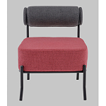 Кресло Ponpoun тёмно-серый бордо варинант исполнения - 4 | Loft Concept в Новосибирске