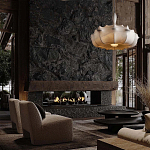 Подвесной светильник с белым фигурным абажуром и мягкими волнистыми краями Cloud Motion  варинант исполнения - 21 | Loft Concept в Новосибирске