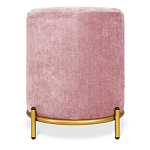 Банкетка овальная пыльно-розовый велюр на 4-х металлических ножках золотого цвета SANJAY варинант исполнения - 3 | Loft Concept в Новосибирске