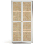 Шкаф с двумя дверцами из плетеного ротанга Tomio Wicker Furniture варинант исполнения - 1 | Loft Concept в Новосибирске