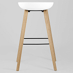 Барный стул на ножках из натурального дерева Boras White варинант исполнения - 4 | Loft Concept в Новосибирске