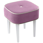 Квадратный мягкий пуф на белых ножках Winton Pouf Square варинант исполнения - 5 | Loft Concept в Новосибирске