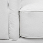 Кресло низкое с мягкой обивкой из велюра на 4-х ножках из массива березы Sophie Armchair white варинант исполнения - 6 | Loft Concept в Новосибирске