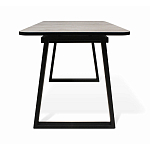 Стол обеденный раздвижной с прямоугольной бежевой столешницей Magali варинант исполнения - 4 | Loft Concept в Новосибирске