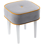 Квадратный мягкий пуф на белых ножках Winton Pouf Square варинант исполнения - 11 | Loft Concept в Новосибирске