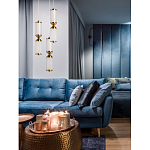 Подвесной светильник с двумя белыми рифлеными цилиндрическими плафонами Golden Swirl варинант исполнения - 8 | Loft Concept в Новосибирске