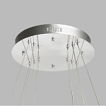 Люстра с тремя кольцами цвета хром и прозрачными хрустальными шарами по периметру Sacramento Transparent Balls Chandelier варинант исполнения - 11 | Loft Concept в Новосибирске