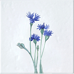 Плитка с узором Васильки варинант исполнения - 2 | Loft Concept в Новосибирске