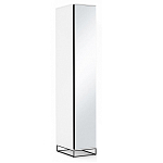 Шкаф-пенал белый с зеркальной дверцей Strict Lines варинант исполнения - 2 | Loft Concept в Новосибирске