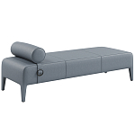 Кушетка Cuba из натуральной кожи с валиком  варинант исполнения - 1 | Loft Concept в Новосибирске