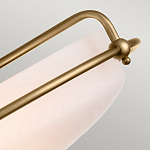 Потолочный светильник со стеклянным плафоном на изогнутых кронштейнах Quoizel  варинант исполнения - 14 | Loft Concept в Новосибирске