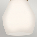 Подвесной светильник каплевидной формы с комбинированным плафоном из стали и белого матового стекла Kichler варинант исполнения - 13 | Loft Concept в Новосибирске