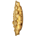 Бра светодиодное из многослойных золотых дисков Metal Disc Chandelier варинант исполнения - 4 | Loft Concept в Новосибирске