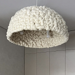 Вязаный подвесной светильник из шерсти Dome Wool Lamp  варинант исполнения - 3 | Loft Concept в Новосибирске