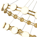 Люстра двухъярусная с круглыми светодиодными источниками света Maxine Light варинант исполнения - 8 | Loft Concept в Новосибирске