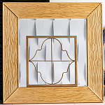 Зеркало квадратное в фактурной раме Pattern варинант исполнения - 1 | Loft Concept в Новосибирске