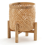 Кашпо на ножках из бамбука Bamboo Decor варинант исполнения - 1 | Loft Concept в Новосибирске