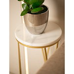 Столик дизайнерский Beige marble варинант исполнения - 5 | Loft Concept в Новосибирске