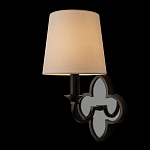 Бра с белым текстильным абажуром и фигурным основанием с зеркальной вставкой Vitorino варинант исполнения - 9 | Loft Concept в Новосибирске