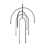 Люстра подвесная с дугообразными изогнутыми элементами Luke Lampco Tracer Lamp варинант исполнения - 1 | Loft Concept в Новосибирске