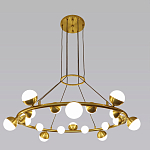 Люстра подвесная светодиодная с плафонами в форме шара Italian Globe Cedar Moss Light варинант исполнения - 4 | Loft Concept в Новосибирске