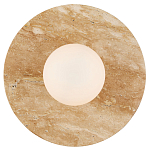 Бра в виде диска с плафоном из матового белого стекла Marble Glow варинант исполнения - 3 | Loft Concept в Новосибирске