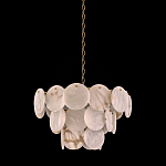 Люстра трехъярусная с подвесками из округлых элементов Cryptocrystalline Stone варинант исполнения - 2 | Loft Concept в Новосибирске