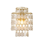 Бра с декором из натуральной морской ракушки Iridescent Light варинант исполнения - 1 | Loft Concept в Новосибирске