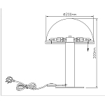 Настольная лампа c абажуром в форме купола из натурального камня  Heavenly Harmony варинант исполнения - 7 | Loft Concept в Новосибирске