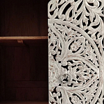 Шкаф с орнаментом ручная резьба из дерева Indian Antique Furniture  варинант исполнения - 3 | Loft Concept в Новосибирске