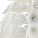 Люстра белая каплевидной формы из цветков лилии White Natural Lines варинант исполнения - 2 | Loft Concept в Новосибирске