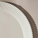 Зеркало в круглой фактурной раме Mirror Modern Texture белое варинант исполнения - 4 | Loft Concept в Новосибирске