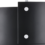 Потолочный светильник круглый светодиодный Semicircular White Panels чёрный варинант исполнения - 1 | Loft Concept в Новосибирске