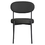 Стул мягкий Alfie Chair черный варинант исполнения - 1 | Loft Concept в Новосибирске