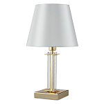 Настольная лампа с белым тканевым абажуром в форме конуса Laurent варинант исполнения - 5 | Loft Concept в Новосибирске