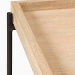 Консоль деревянной столешницей и полкой Wooden Table Top and Shelf варинант исполнения - 2 | Loft Concept в Новосибирске