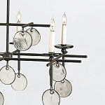 Люстра подвесная с 8-ю лампами и стеклянными круглыми подвесками Currey & Company варинант исполнения - 5 | Loft Concept в Новосибирске