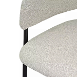 Стул мягкий с подлокотниками Chair Gray Upholstery Boucle варинант исполнения - 6 | Loft Concept в Новосибирске