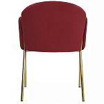 Стул бордовый на золотистых ножках Burgundy Chair варинант исполнения - 4 | Loft Concept в Новосибирске