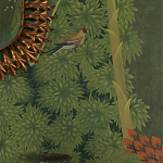 Обои ручная роспись Malwa Original colourway on Olive tobacco варинант исполнения - 3 | Loft Concept в Новосибирске