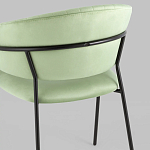 Стул в велюре фисташкового цвета Horizon варинант исполнения - 7 | Loft Concept в Новосибирске