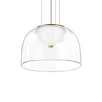 Подвесной светильник с куполообразным прозрачным стеклянным плафоном Grada Light варинант исполнения - 7 | Loft Concept в Новосибирске