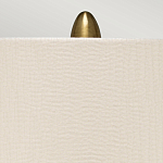 Настольная лампа с рифленым керамическим основанием в бронзовом цвете и жемчужным шёлковым абажуром Elstead Lighting варинант исполнения - 4 | Loft Concept в Новосибирске